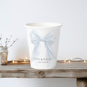 Gepersonaliseerde White Bow Girl Coquette Baby sho Papieren Bekers