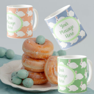 Gepersonaliseerde White Bunny Mok