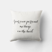 Gepersonaliseerde White Doves Wedding Gift Kussen (Achterkant)