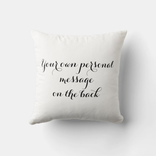 Gepersonaliseerde White Doves Wedding Gift Kussen (Achterkant)