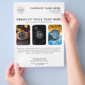 Gepersonaliseerde White Flyer voor productpromotie (Hand)