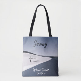 Gepersonaliseerde White Sands New Mexico Canvas ta Tote Bag