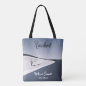 Gepersonaliseerde White Sands New Mexico Canvas ta Tote Bag (Achterkant)