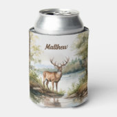 Gepersonaliseerde Whitetail hert koelbox Blikjeskoeler (Blikje Voorkant)