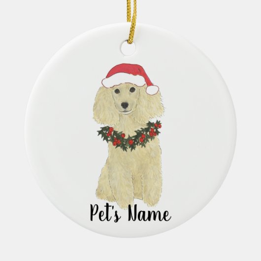 Gepersonaliseerde wieg (Blonde Golden Tan) Keramisch Ornament (Voorkant)