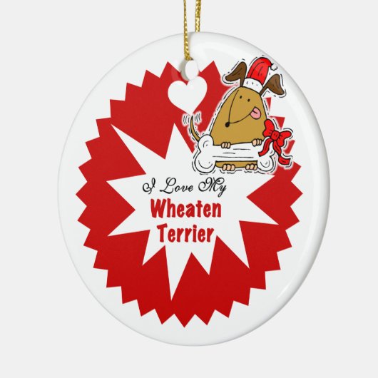 Gepersonaliseerde wielrenner Dog Keepomwille Ornam Keramisch Ornament (Links)