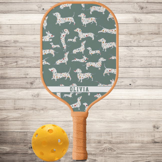 Gepersonaliseerde Wiener Hond, Worst Hond Boho Blo Pickleball Paddle
