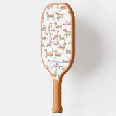 Gepersonaliseerde Wiener Hond, Worst Hond Kleurrij Pickleball Paddle (Links)