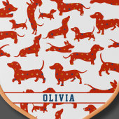 Gepersonaliseerde Wiener Hond, Worst Hond Retro Pa Pickleball Paddle