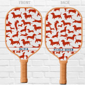 Gepersonaliseerde Wiener Hond, Worst Hond Retro Pa Pickleball Paddle