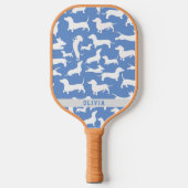 Gepersonaliseerde Wiener hond, worstenhond Pickleball Paddle (Voorkant)