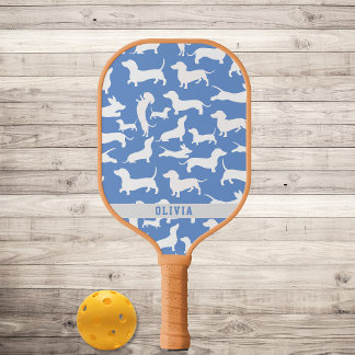 Gepersonaliseerde Wiener hond, worstenhond Pickleball Paddle