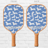 Gepersonaliseerde Wiener hond, worstenhond Pickleball Paddle