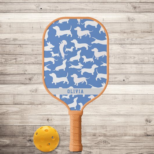 Gepersonaliseerde Wiener hond, worstenhond Pickleball Paddle
