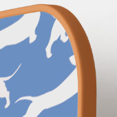 Gepersonaliseerde Wiener hond, worstenhond Pickleball Paddle (Links Detail)