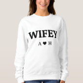 Gepersonaliseerde Wifey 2023 Custom Bride, Verloof Trui (Voorkant)
