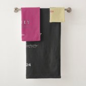 Gepersonaliseerde Wifey eeuwige Liefde registratie Bad Handdoek (Insitu)