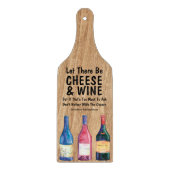 Gepersonaliseerde wijn en kaas snijplank (Voorkant)