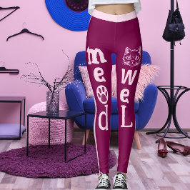 Gepersonaliseerde Wijn Lichte Roze Strepen Huisdie Leggings