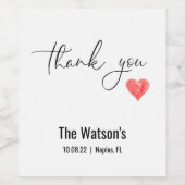 Gepersonaliseerde wijn & mousserende wijn Favoriet Wijn Etiket (Enkel label)