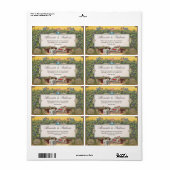 Gepersonaliseerde wijndruiven Wijngaard Etiketten (Full Sheet)