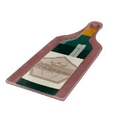 Gepersonaliseerde wijnfles snijplank (Hoek)