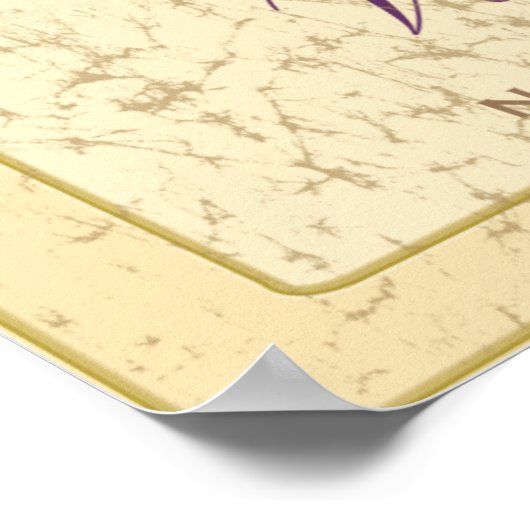 Gepersonaliseerde wijngaard poster (Hoek)