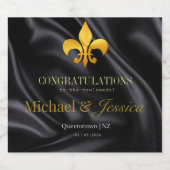 Gepersonaliseerde Wijnlabels Trouwdag Sparkling Wijnetiket (Enkel label)