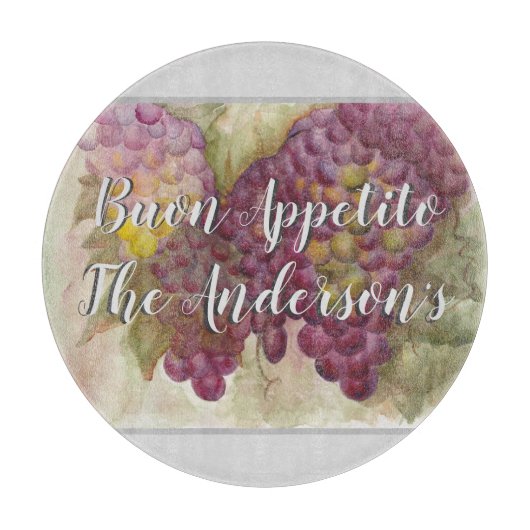 Gepersonaliseerde wijnland Toscaans geïnspireerd Snijplank (Voorkant)