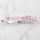 Gepersonaliseerde Wijnliefhebber Gift Valentijnsda Kurkentrekker (Voorkant)