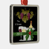 GEPERSONALISEERDE WIJNVERLIEZEN 2012 METALEN ORNAMENT (Rechts)