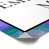 Gepersonaliseerde wil je me trouwen poster (Hoek)