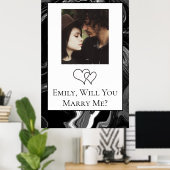 Gepersonaliseerde wil je me trouwen poster (Thuiskantoor)