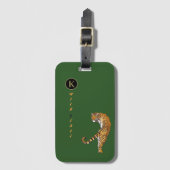 Gepersonaliseerde Wild & Gratis Like Tigers Monogr Bagagelabel (Voorkant (verticaal))