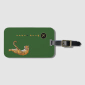 Gepersonaliseerde Wild & Gratis Like Tigers Monogr Bagagelabel (Voorkant (horizontaal))