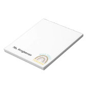 Gepersonaliseerde Wild over het onderwijzen van Bo Notitieblok (Linkerzijde)