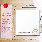 Gepersonaliseerde Wild over het onderwijzen van Bo Notitieblok