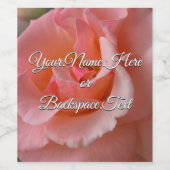 Gepersonaliseerde Wild Roos flesetiketten Wijn Etiket (Enkel label)