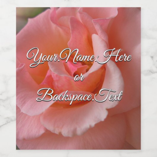 Gepersonaliseerde Wild Roos flesetiketten Wijn Etiket (Enkel label)