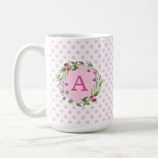 Gepersonaliseerde Wildbloemen & Frambozen Koffiemok