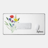 Gepersonaliseerde wilde bloem bureaumat (Keyboard & Muis)