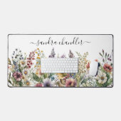 Gepersonaliseerde wilde bloem bureaumat (Keyboard & Muis)