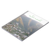 Gepersonaliseerde wilde bloem notitieboek (Linkerzijde)