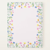 Gepersonaliseerde wilde bloem planner (Achterkant)
