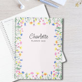 Gepersonaliseerde wilde bloem planner