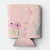 Gepersonaliseerde wilde bloemen blikjeskoeler (Achterkant)