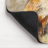 Gepersonaliseerde wilde vos in Natuur kunst Muismat (Hoek)