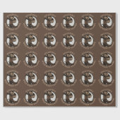 Gepersonaliseerde Wilde West Saloon Westerne Cowbo Cadeaupapier (Vlak)