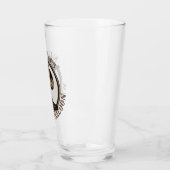 Gepersonaliseerde Wilde West Saloon Westerne Cowbo Glas (Links)