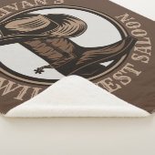 Gepersonaliseerde Wilde West Saloon Westerne Cowbo Sherpa Deken (3/4)